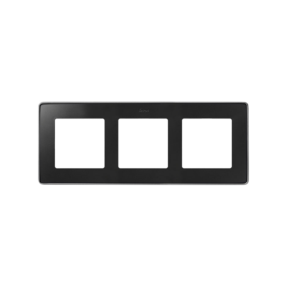 8201630-240 - Marco para 3 elementos grafito base aluminio Simon 82 Detail Select