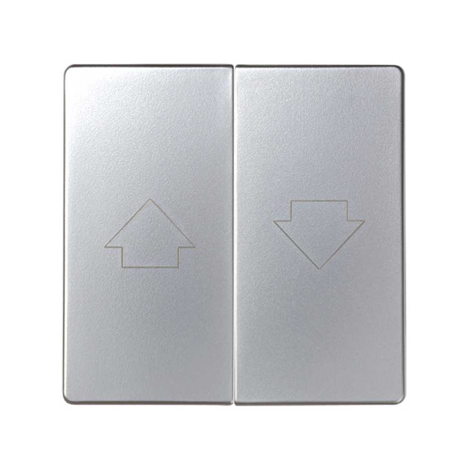 82028-33 - Tecla doble para mecanismo de persianas con enclavamiento de seguridad aluminio Simon 82
