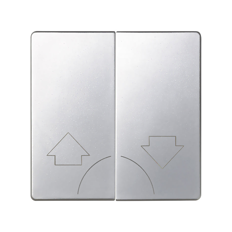 82029-33 - Tecla doble para mecanismo de persianas sin enclavamiento de seguridad aluminio Simon 82
