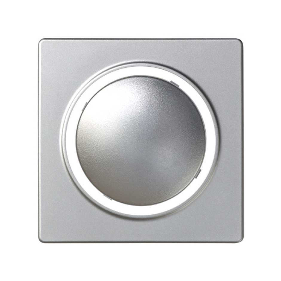 82034-33 - Placa para los mecanismos electrónicos de tacto con luminoso azul aluminio Simon 82