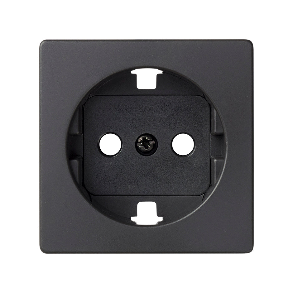 82041-38 - Tapa con dispositivo de seguridad para la base de enchufe schuko grafito Simon 82