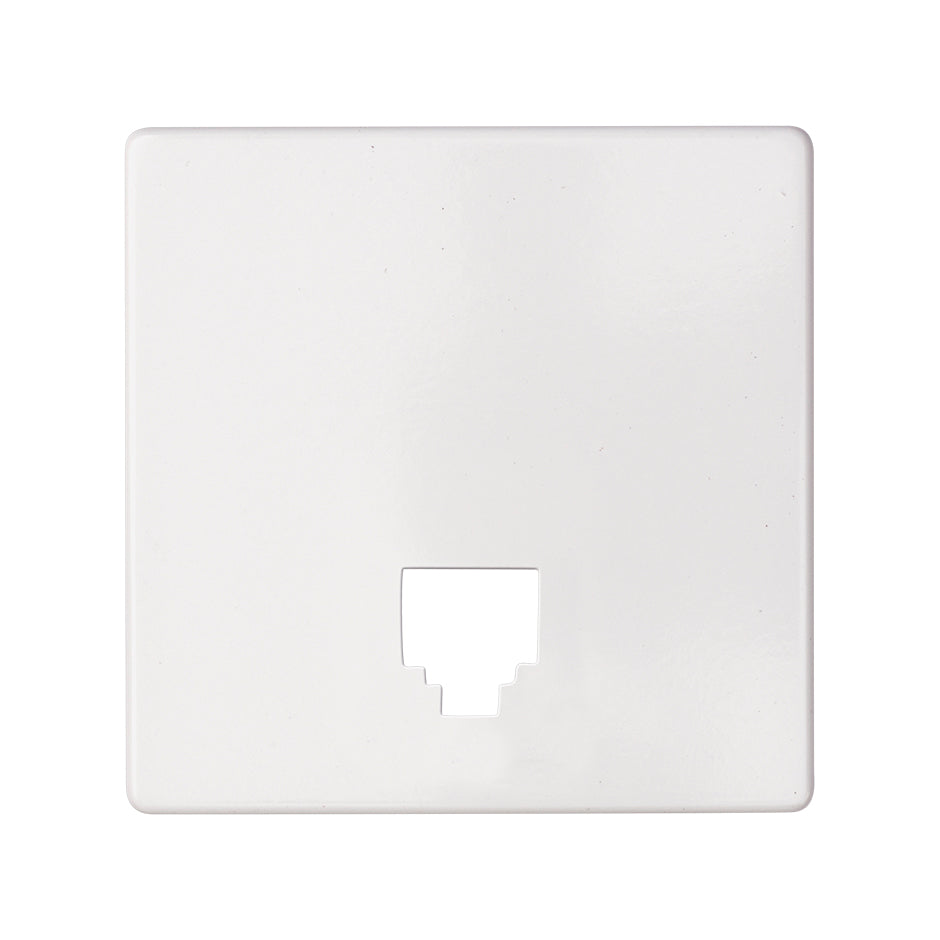 82062-60 - Placa para tomas telefónicas con conectores RJ11 y RJ12 blanco Simon 82