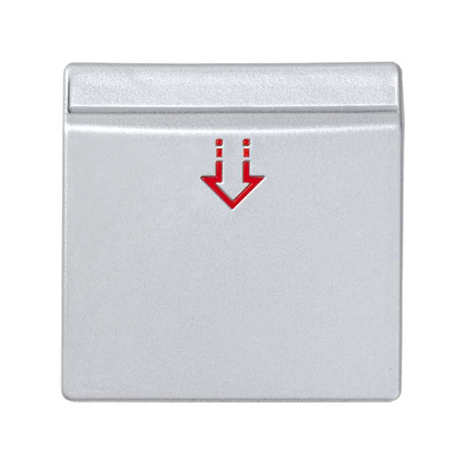82078-63 - Tapa con visor para interruptor de tarjeta mecánico o electrónico aluminio Simon 82
