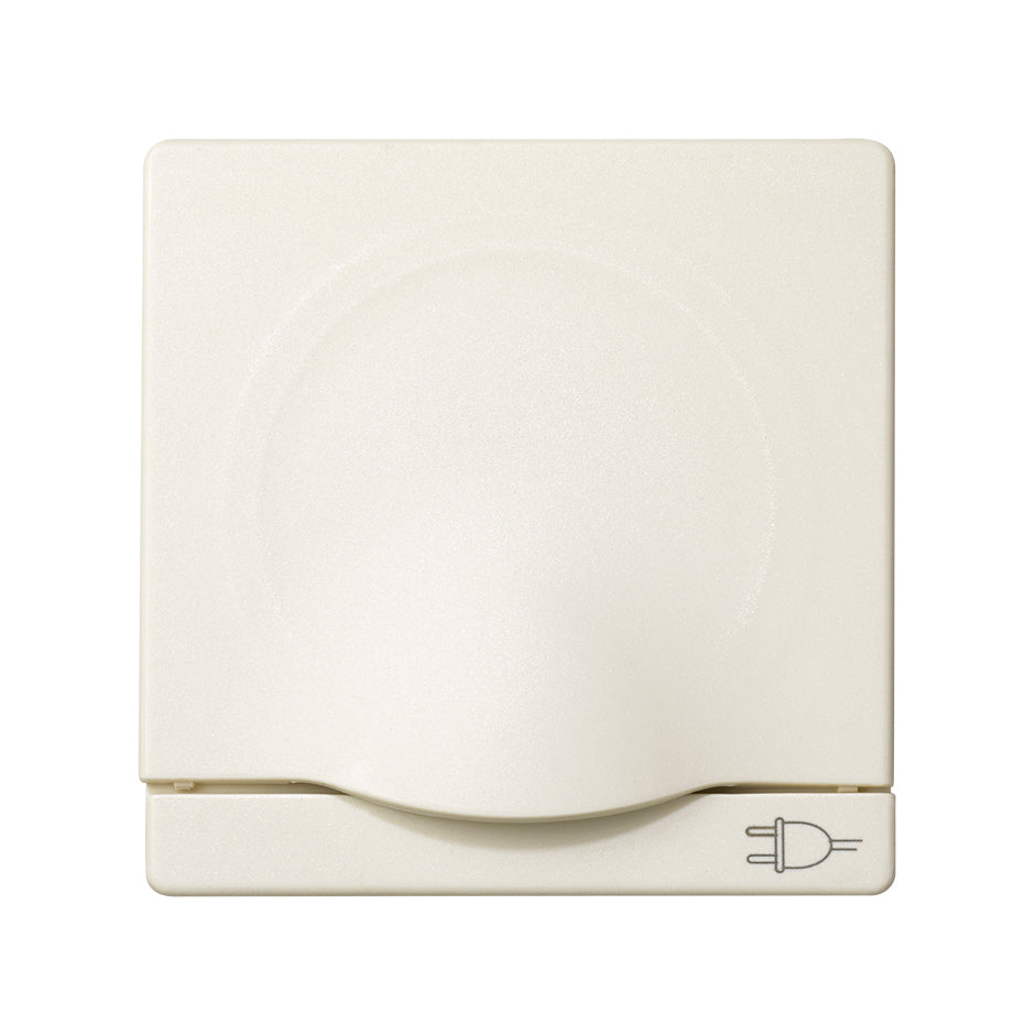 82090-31 - Tapa abatible con dispositivo de seguridad para la base de enchufe schuko marfil Simon 82
