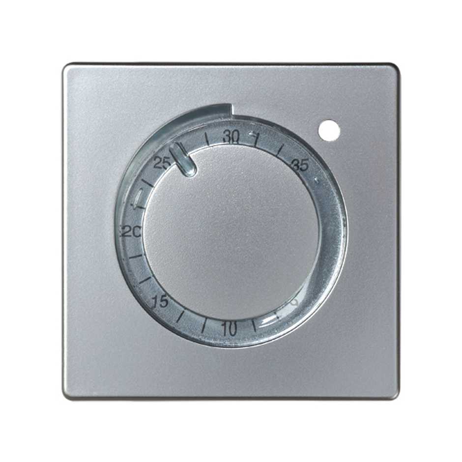 82505-33 - Placa para termostato de calefacción aluminio Simon 82