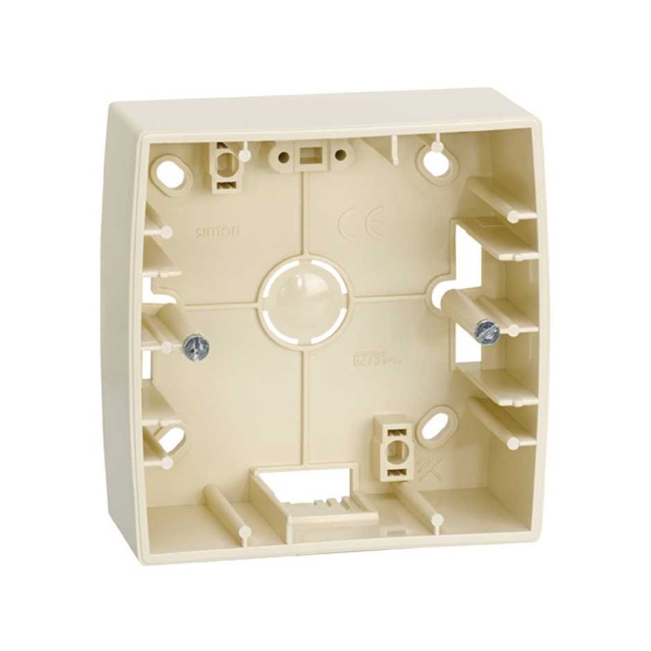 82750-31 - Caja de superficie baja para 1 elemento marfil Simon 82