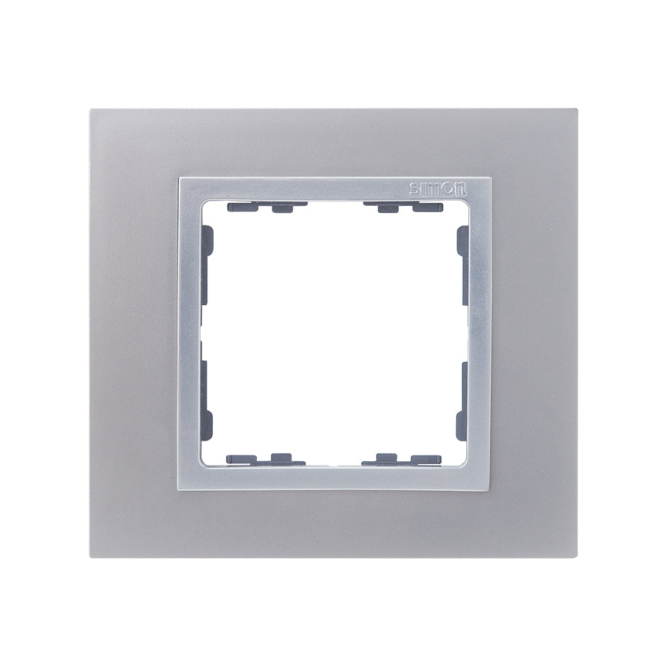 82917-33 - Marco para 1 elemento aluminio interior aluminio Simon 82 Nature