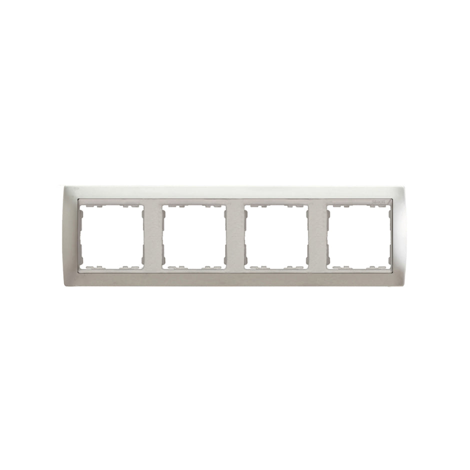 82944-33 - Marco para 4 elementos aluminio mate interior aluminio Simon 82