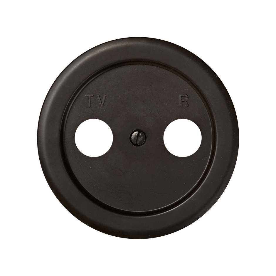 88053-32 - Placa para tomas inductivas de R-TV marrón Simon 88