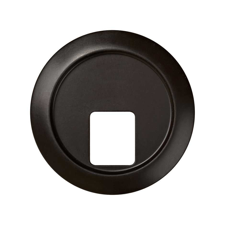 88062-32 - Placa para tomas telefónicas con conectores RJ11 y RJ12 marrón Simon 88