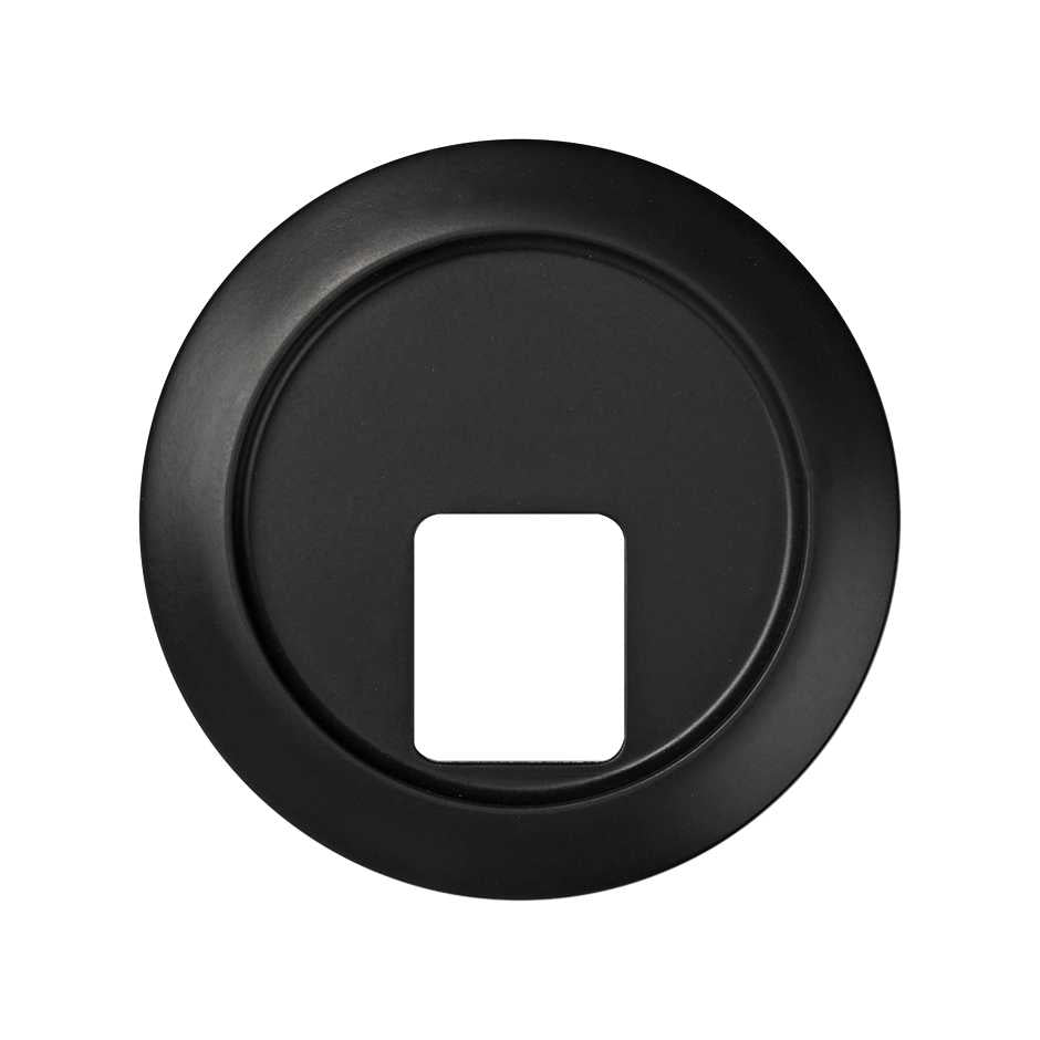 88062-38 - Placa para tomas telefónicas con conectores RJ11 y RJ12 grafito Simon 88