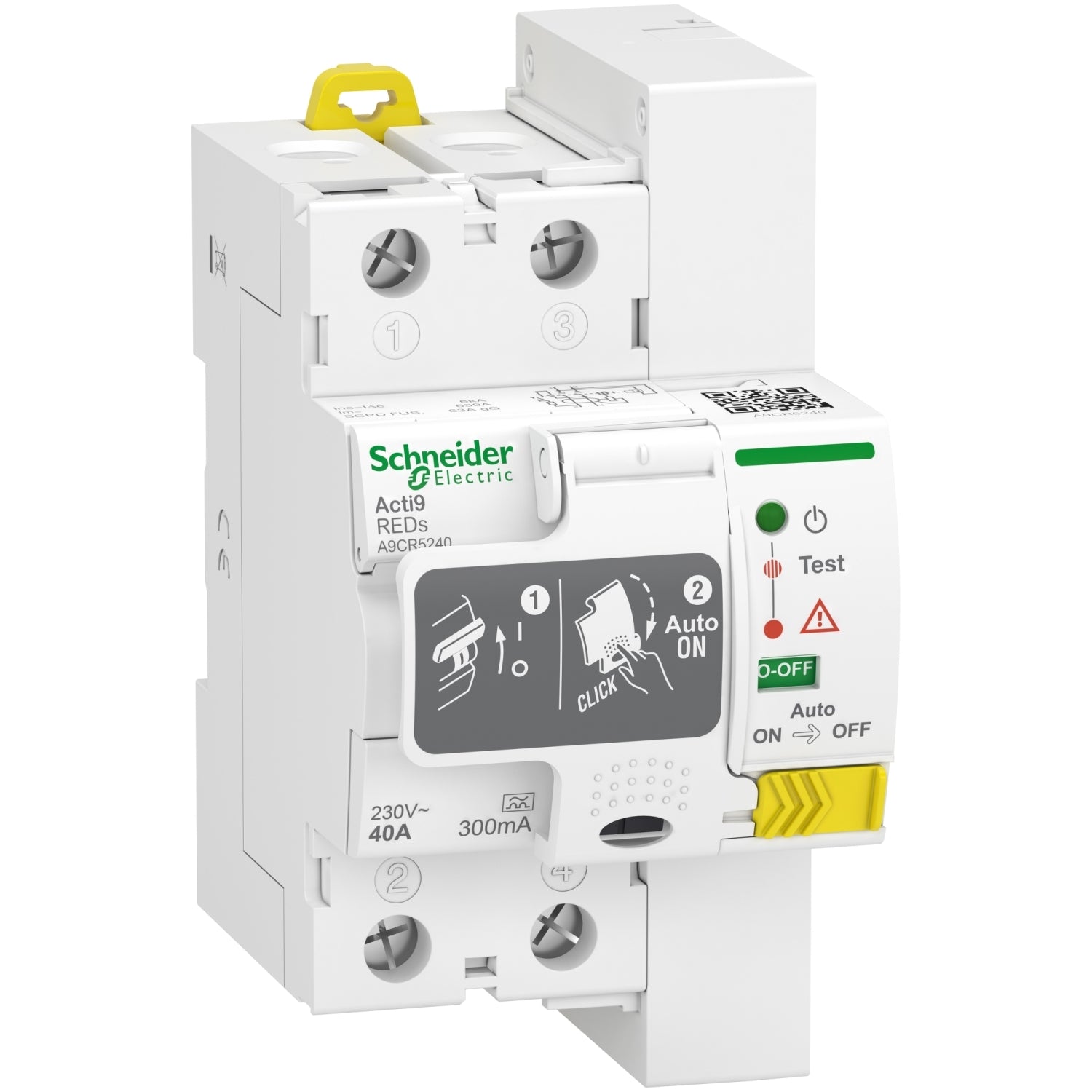 A9CR5240 - Diferencial Rearmable Acti9 REDs 2P 40A 300mA A Schneider