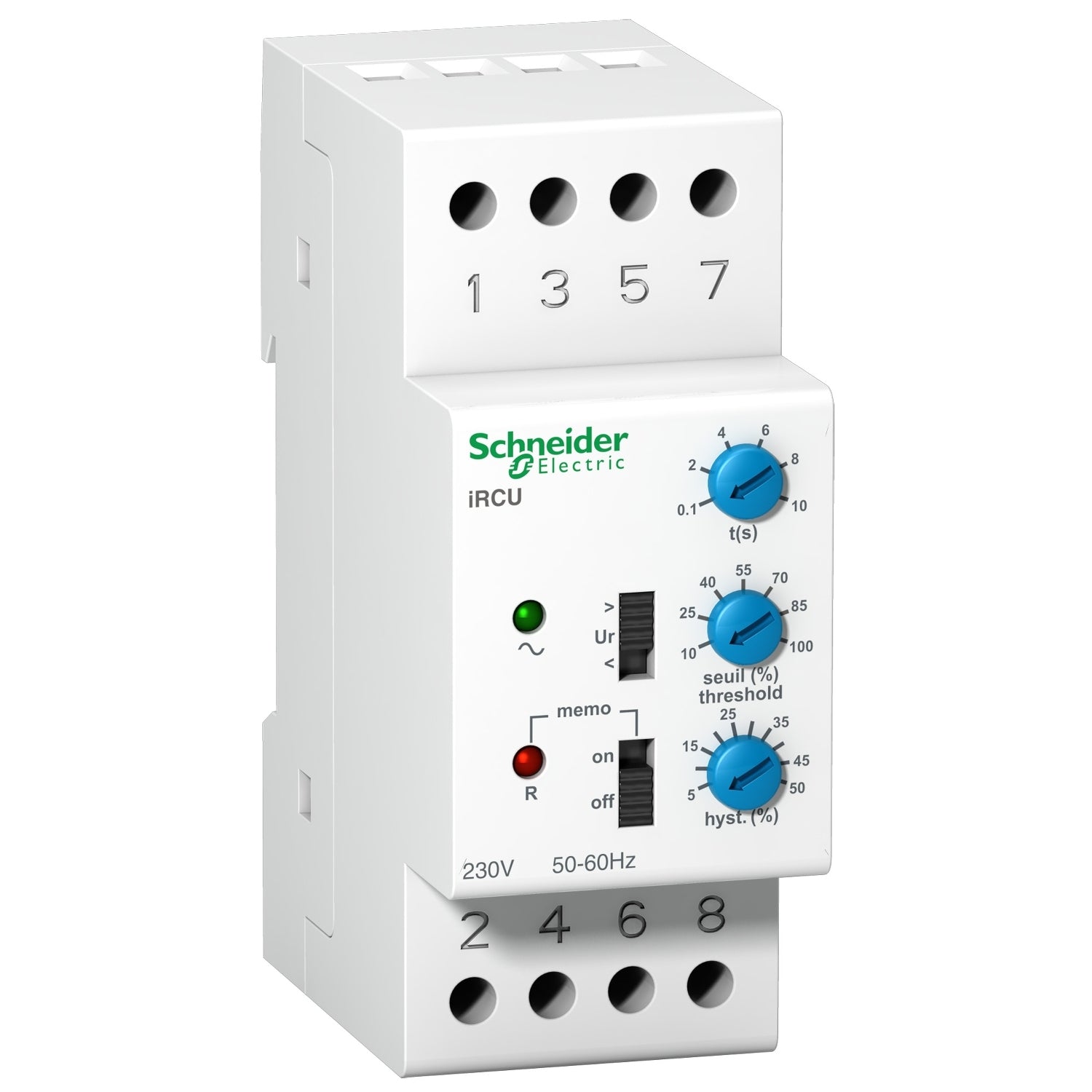 A9E21182 - Relé de control de tensión Acti9 iRCU 1 A/C 8 A 230 V Schneider