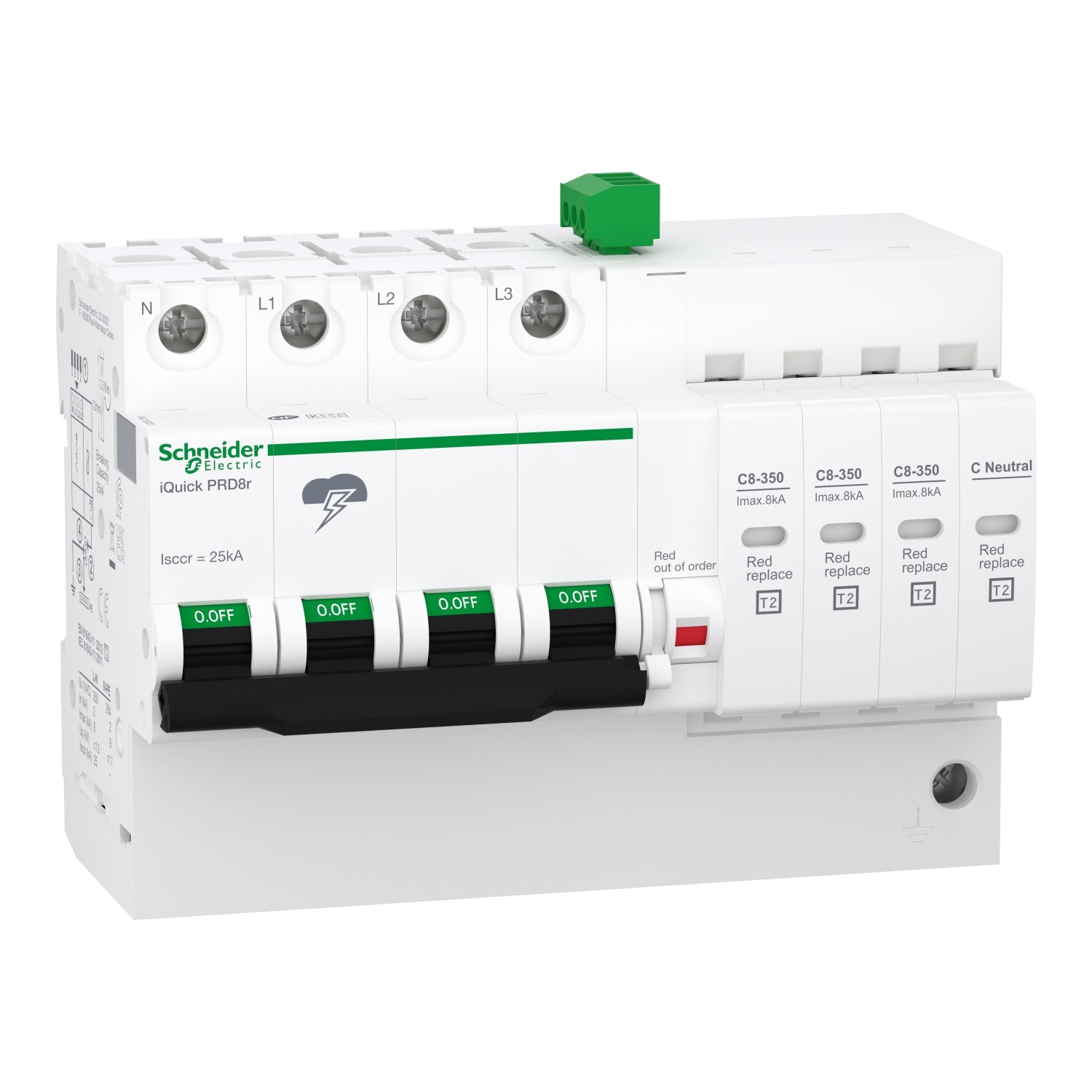 A9L16300 - Protector Sobretensiones Transitorias Quick PRD8r 3P+N