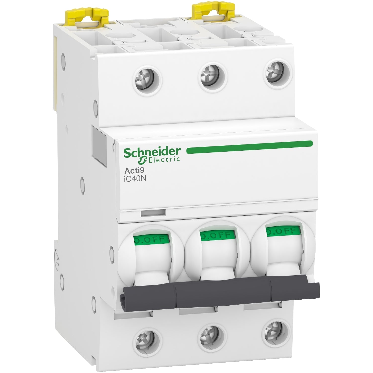 A9P54310 - Interruptor Magnetotérmico Tripolar Acti9 iC40N 3P 10A Curva C 6kA/10kA Schneider