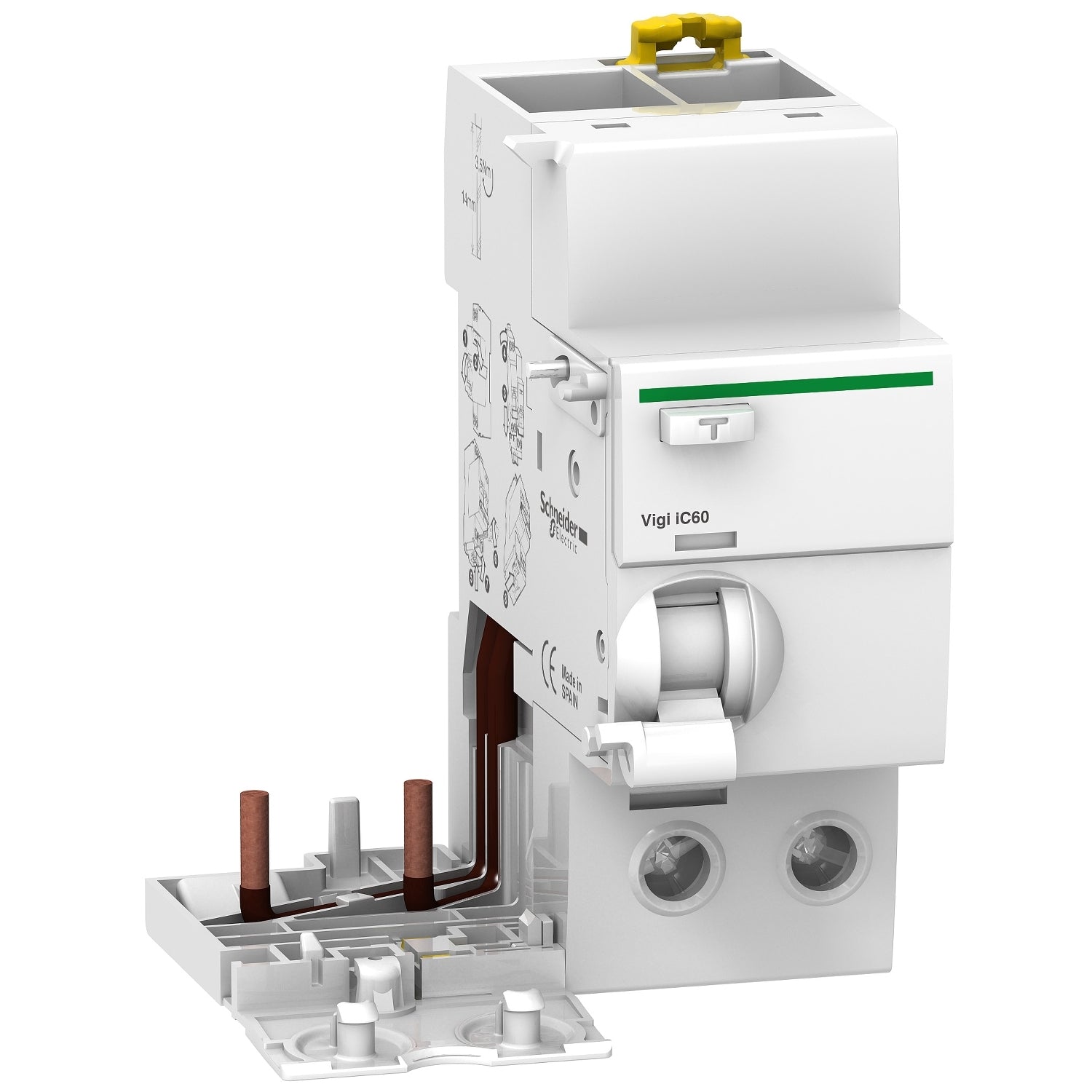 A9V11263 - Interruptor Diferencial Vigi Acti9 Vigi iC60 2P 63A 30mA AC Schneider
