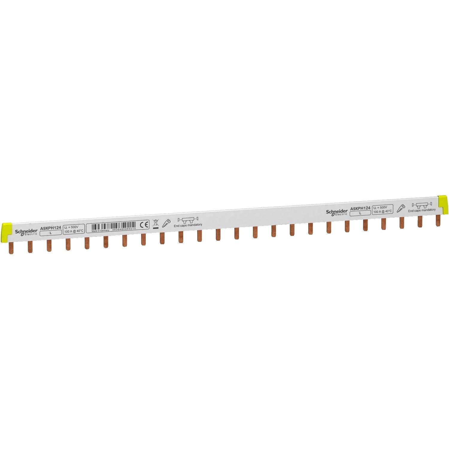 A9XPH124 - Peine cuadro eléctrico unipolar 24 módulos 100A Schneider