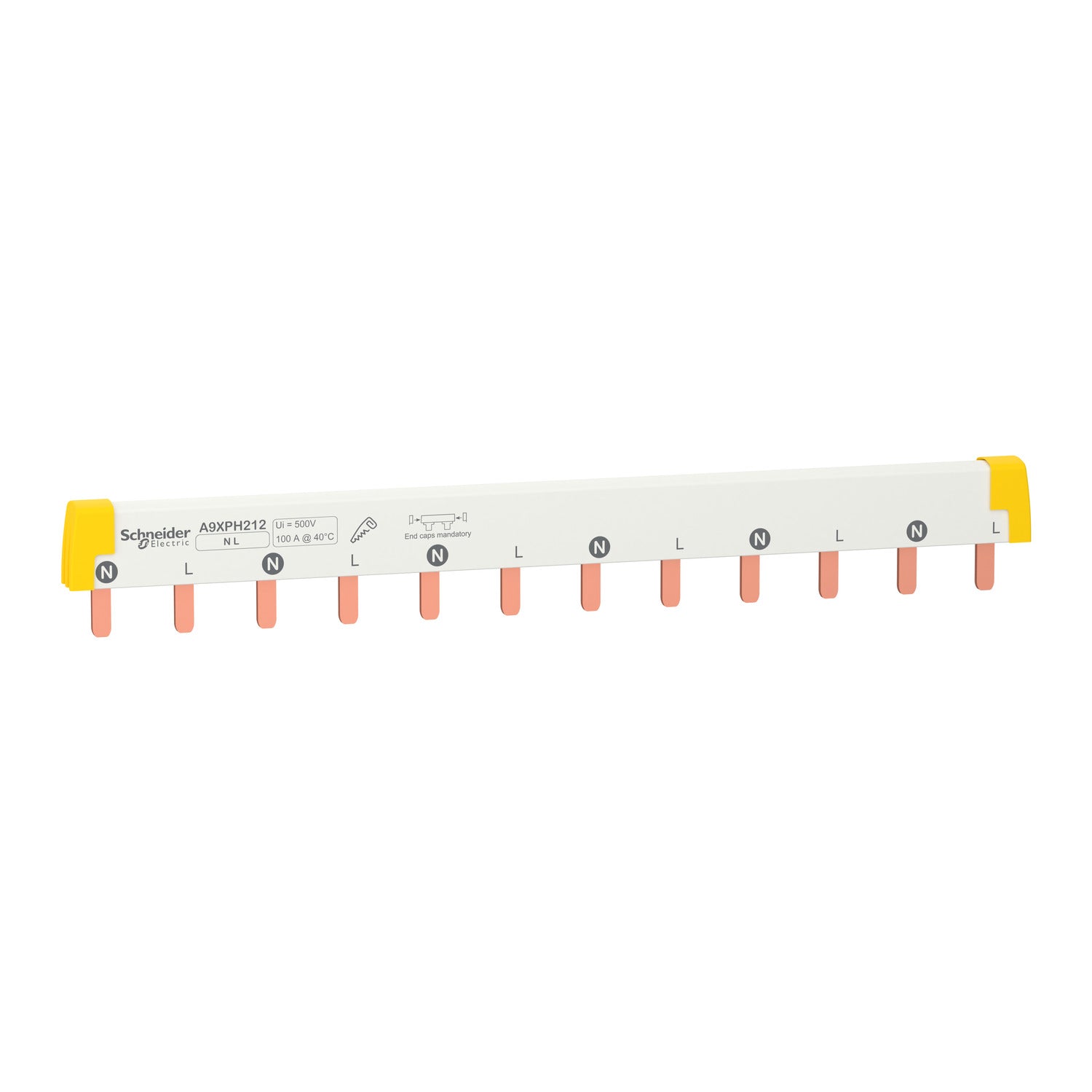 A9XPH212 - Peine cuadro eléctrico bipolar Acti9 12 módulos Schneider