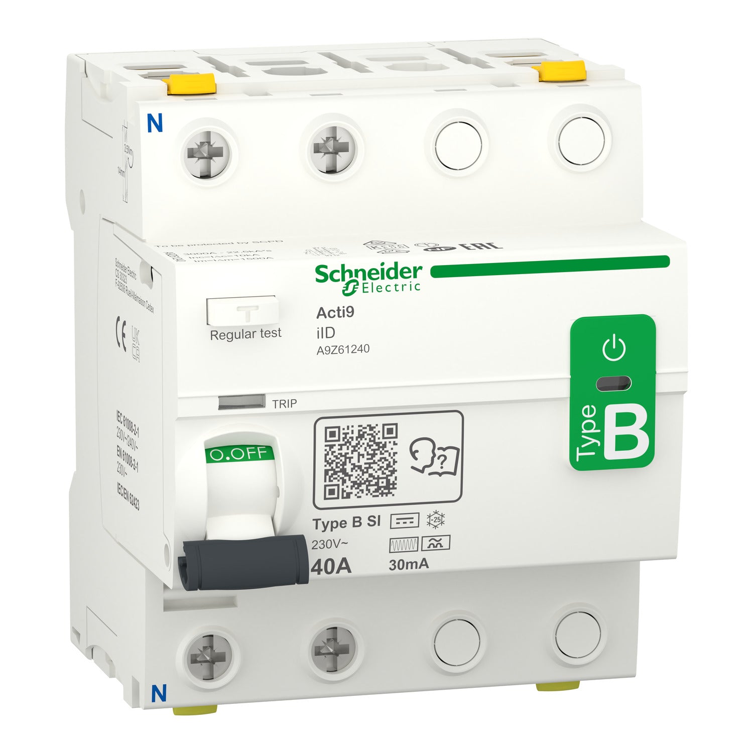 A9Z61240 - Diferencial SUPERINMUNIZADO Acti9 iID 2P 40A 30mA B-SI Schneider