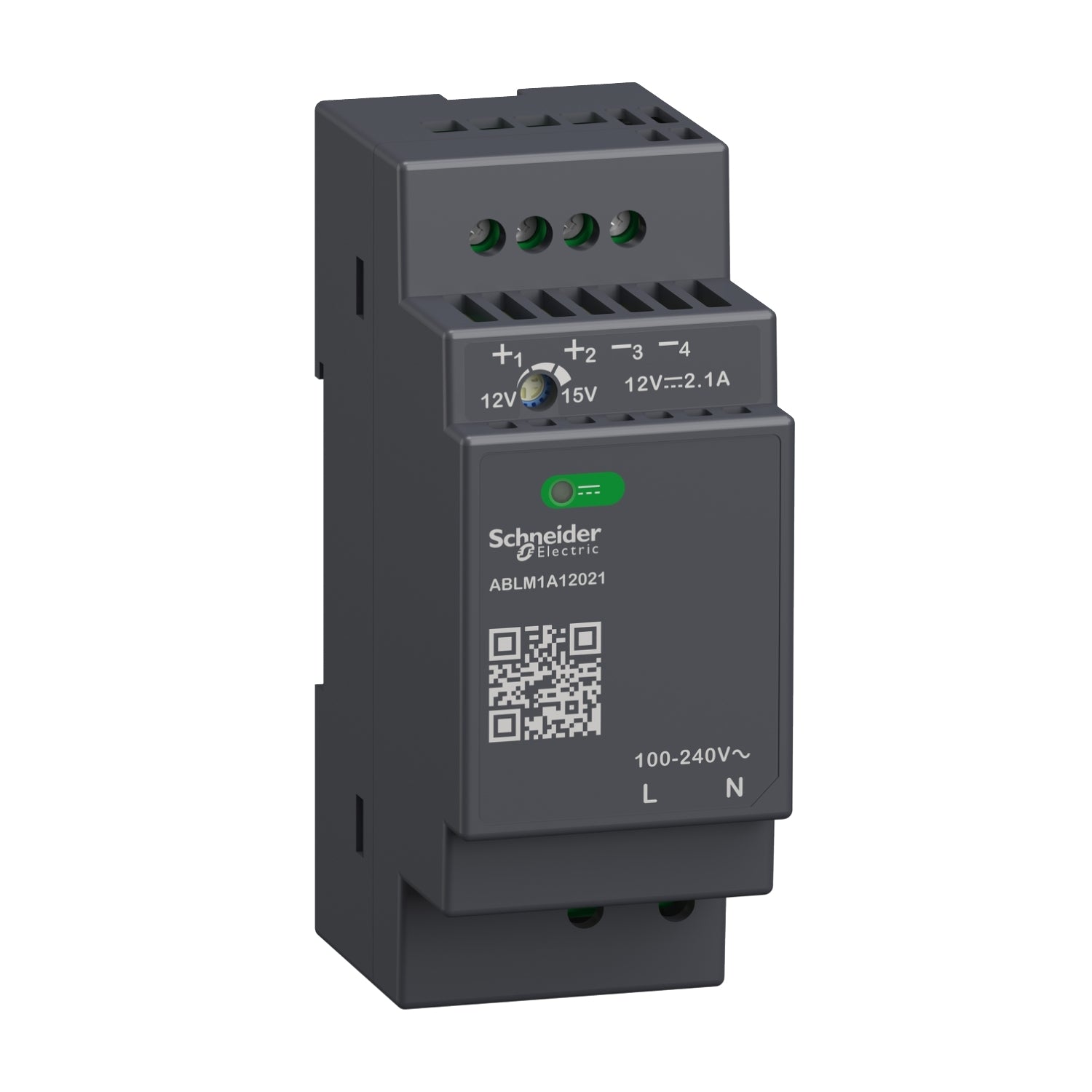 ABLM1A12021 - Fuente de alimentación regulada 100-240v ac 12v 2.1 a monofásica modular Schneider