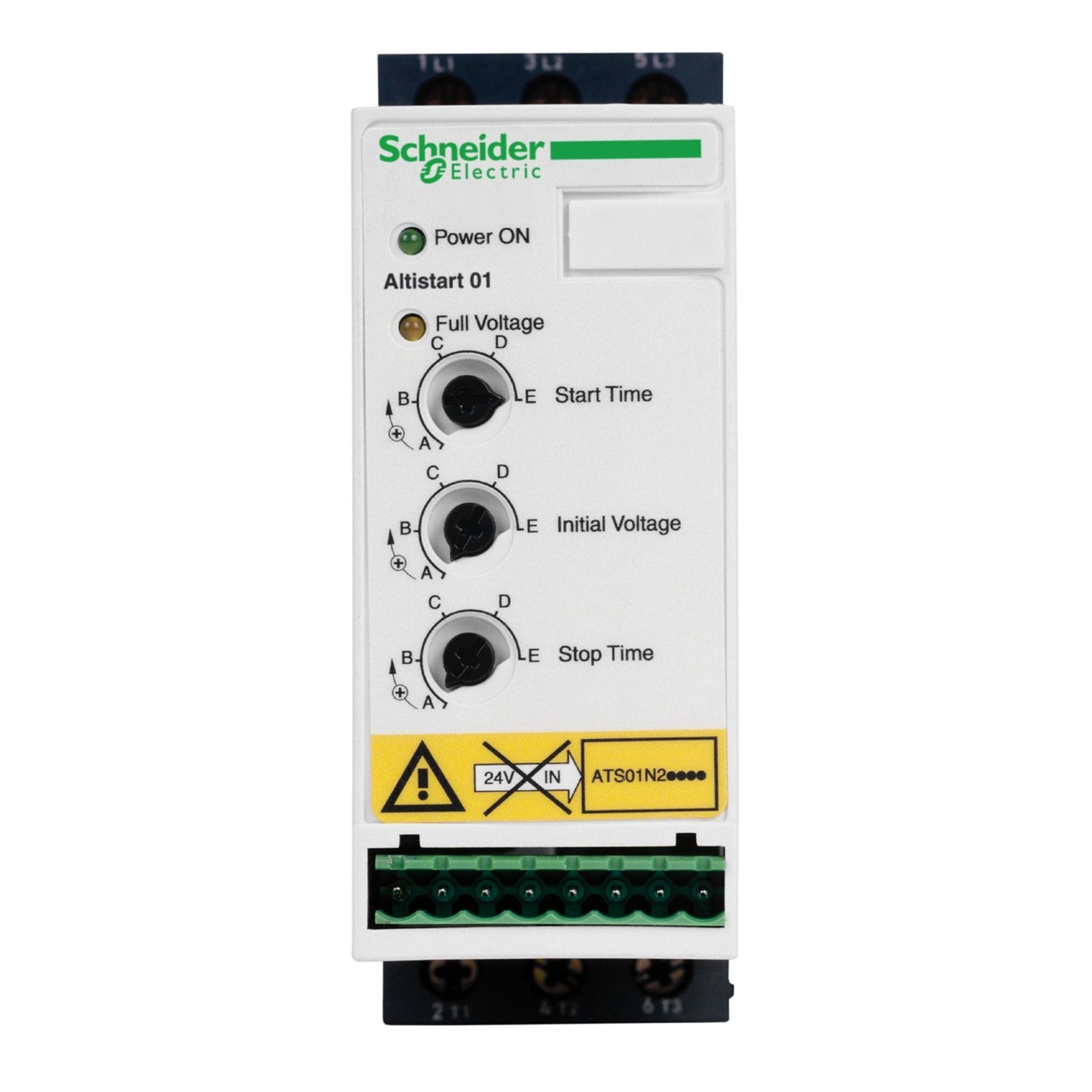 ATS01N206QN - Arrancador suave Altistart 01 para motores asíncronos ATS01 6A 380..415V 15..3 kW
