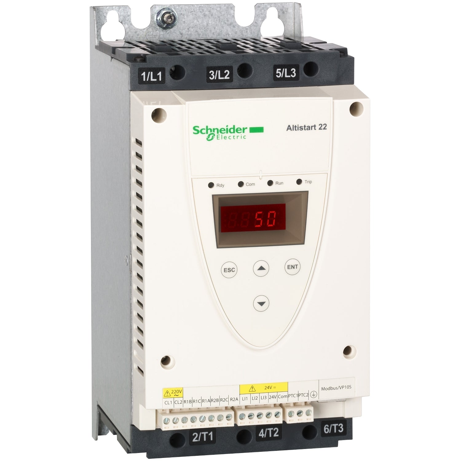 ATS22D47Q - Arrancador suave Altistart 22 para motores asíncronos ATS22 47A 230...440V 22kW Schneider