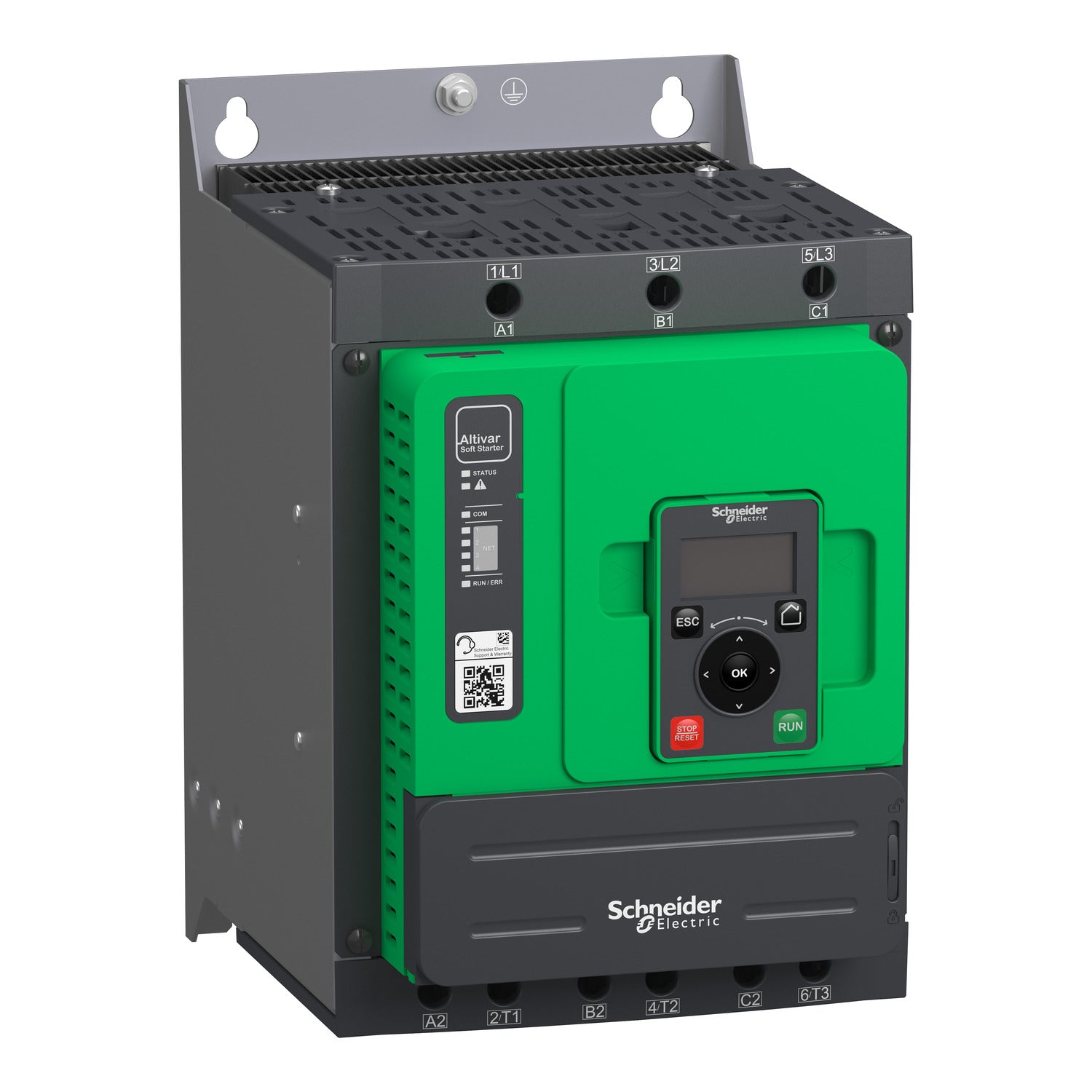 ATS480D88Y - Arrancador suave Altivar ATS480 88A 208...690V CA alimentacion control 110...230V CA