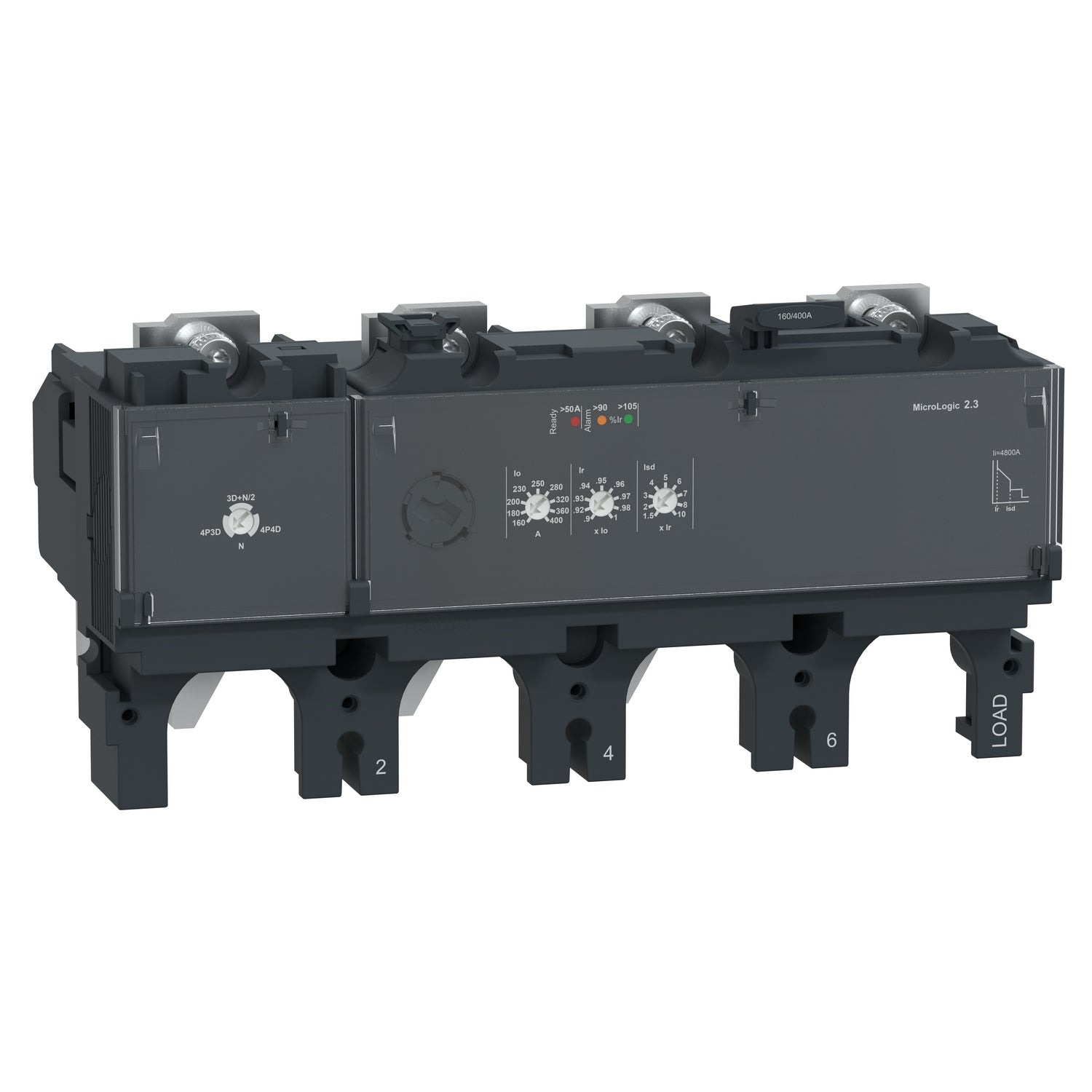 C4042D400 - Unidad de Control Caja Moldeada ComPacT NSX400 4P4R 400A Micrologic 2.3 Schneider