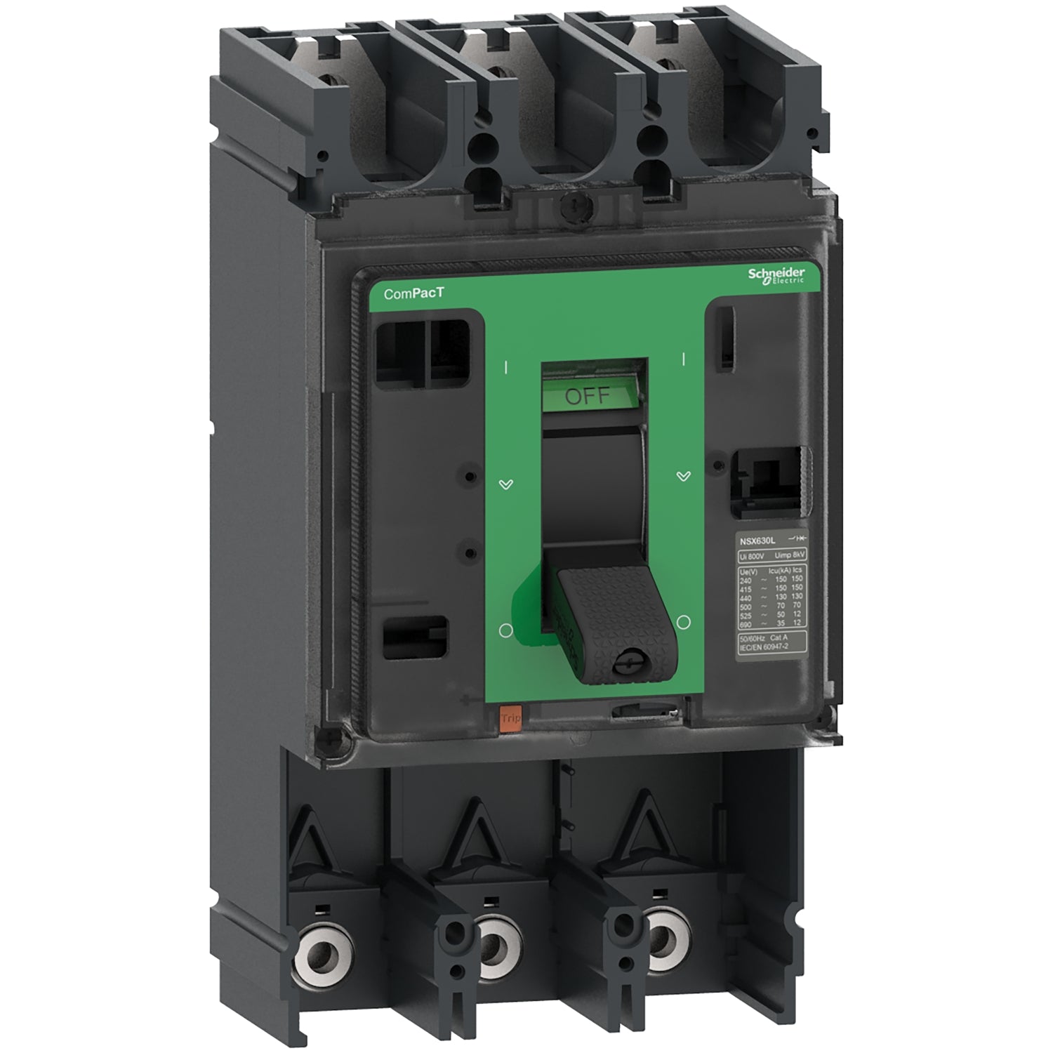 C40N3 - Bloque de Corte Caja Moldeada ComPacT NSX400N 50kA AC 3P 400A Schneider