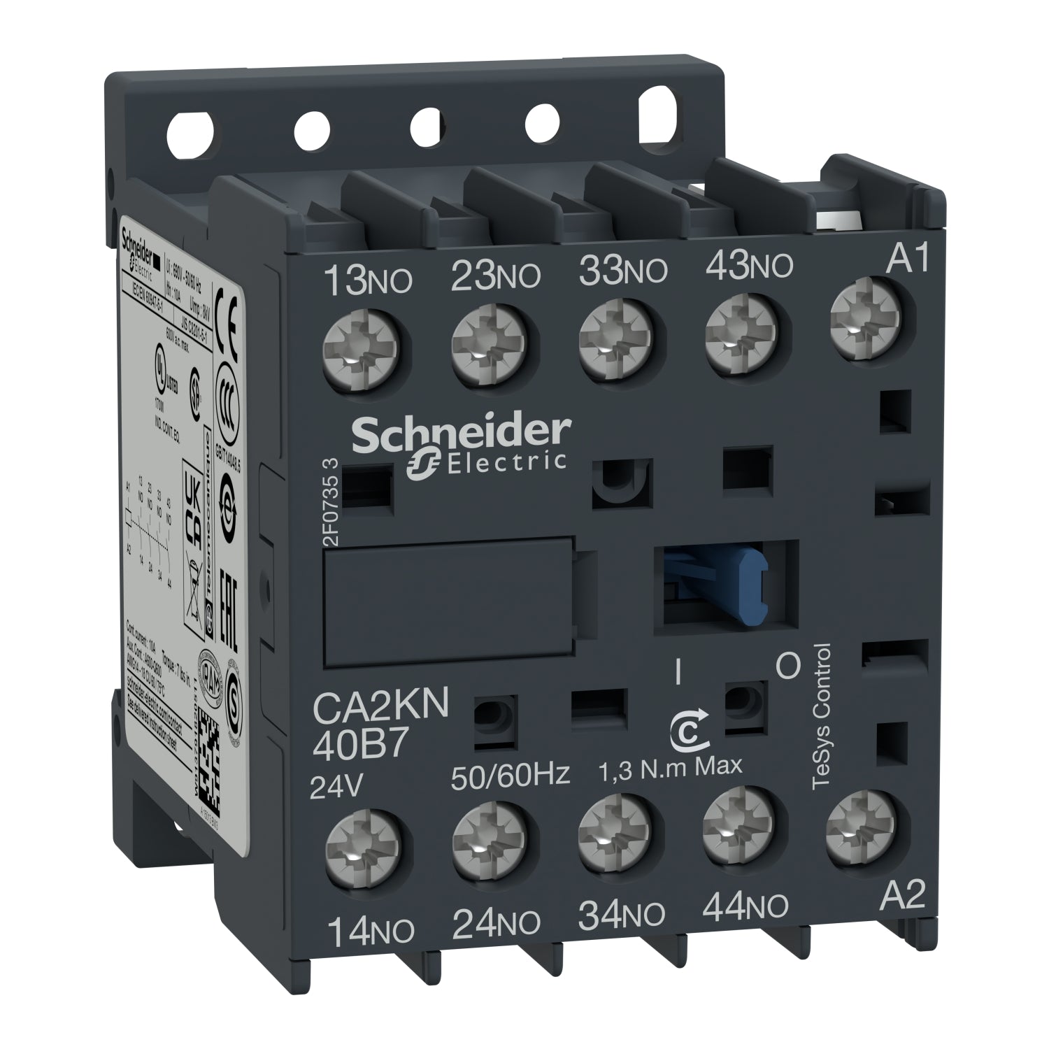 CA2KN40B7 - Contactor auxiliar TeSys CA2K - 4NA 24V CA Schneider