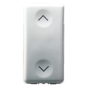 GW20559 - Conmutador unipolar 250v ac - 10ax - neutro - símbolo arriba-abajo - 1 módulo - system white Gewiss