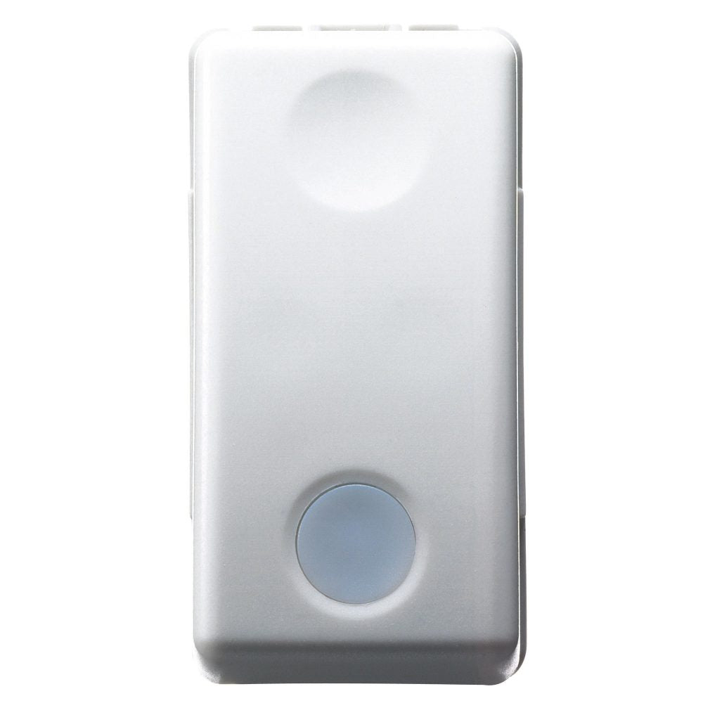 GW20583 - Interruptor unipolar 250v ac - 16ax - iluminable - con lente neutra reemplazable - 1 módulo - system white Gewiss