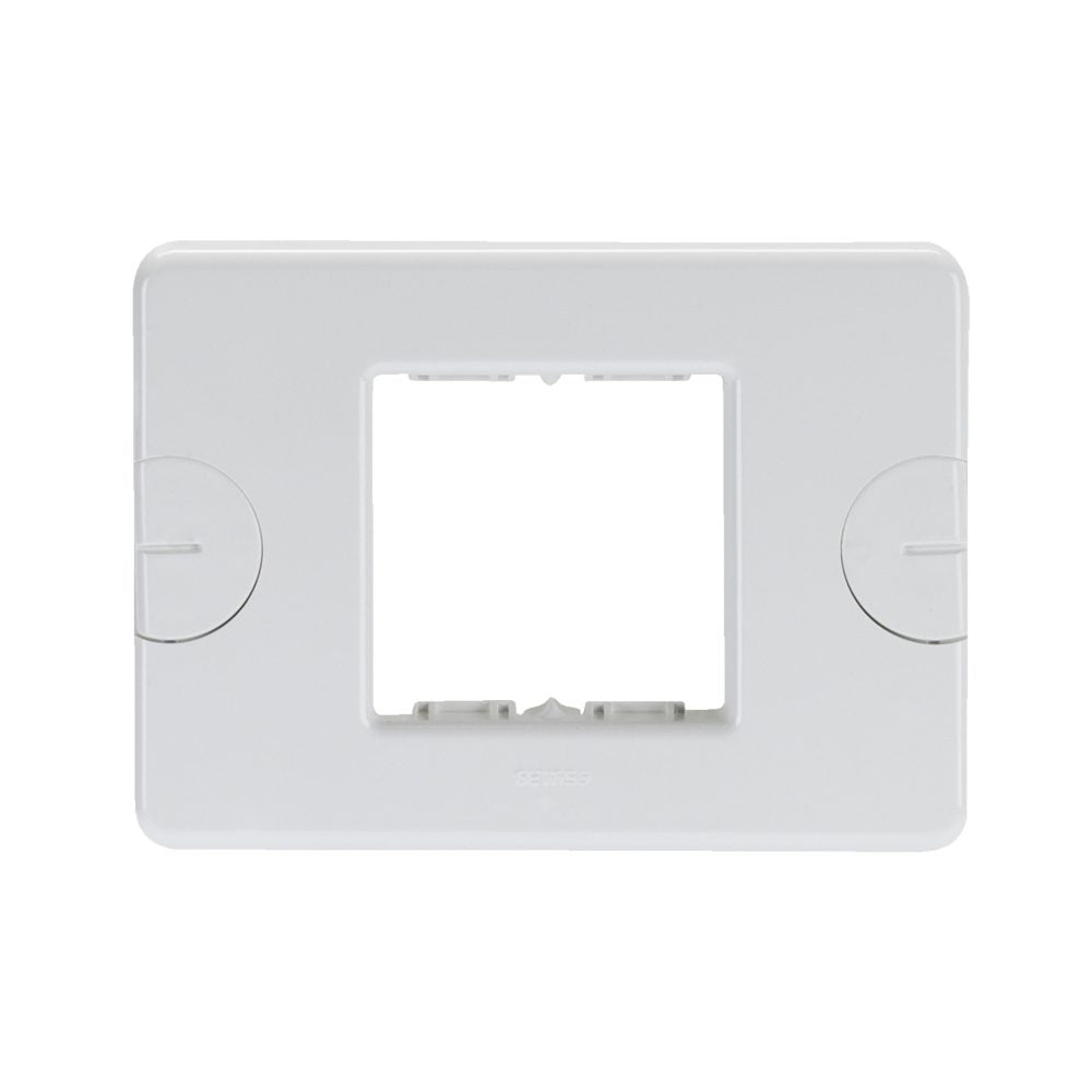 GW24002 - Placa compact - autoportante - 2 módulos - blanco nube - system Gewiss