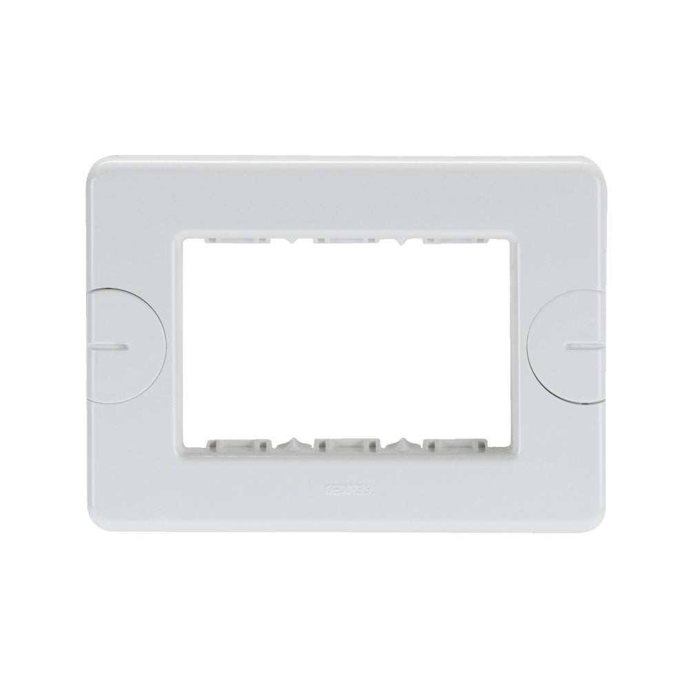 GW24003 - Placa compact - autoportante - 3 módulos - blanco nube - system Gewiss