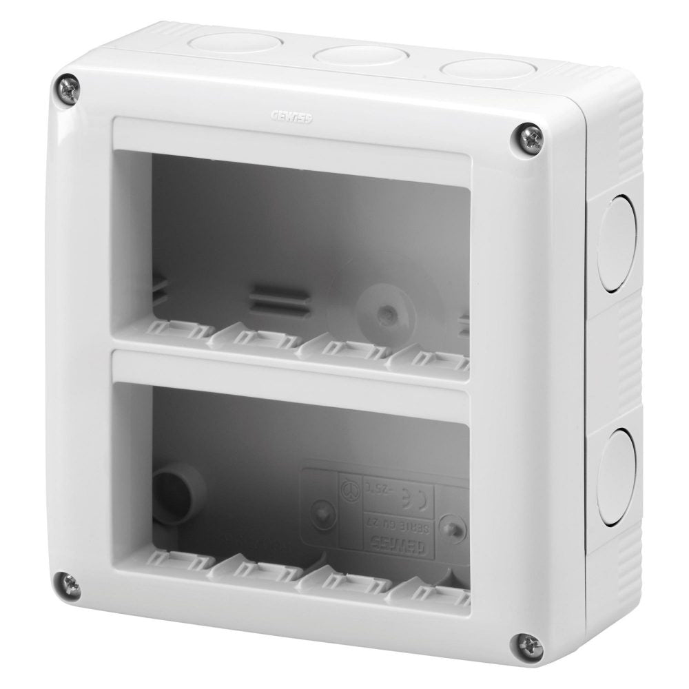 GW27023 - Contenedor para aparatos system - protegido - 8 módulos - módulo 4x2 Gewiss