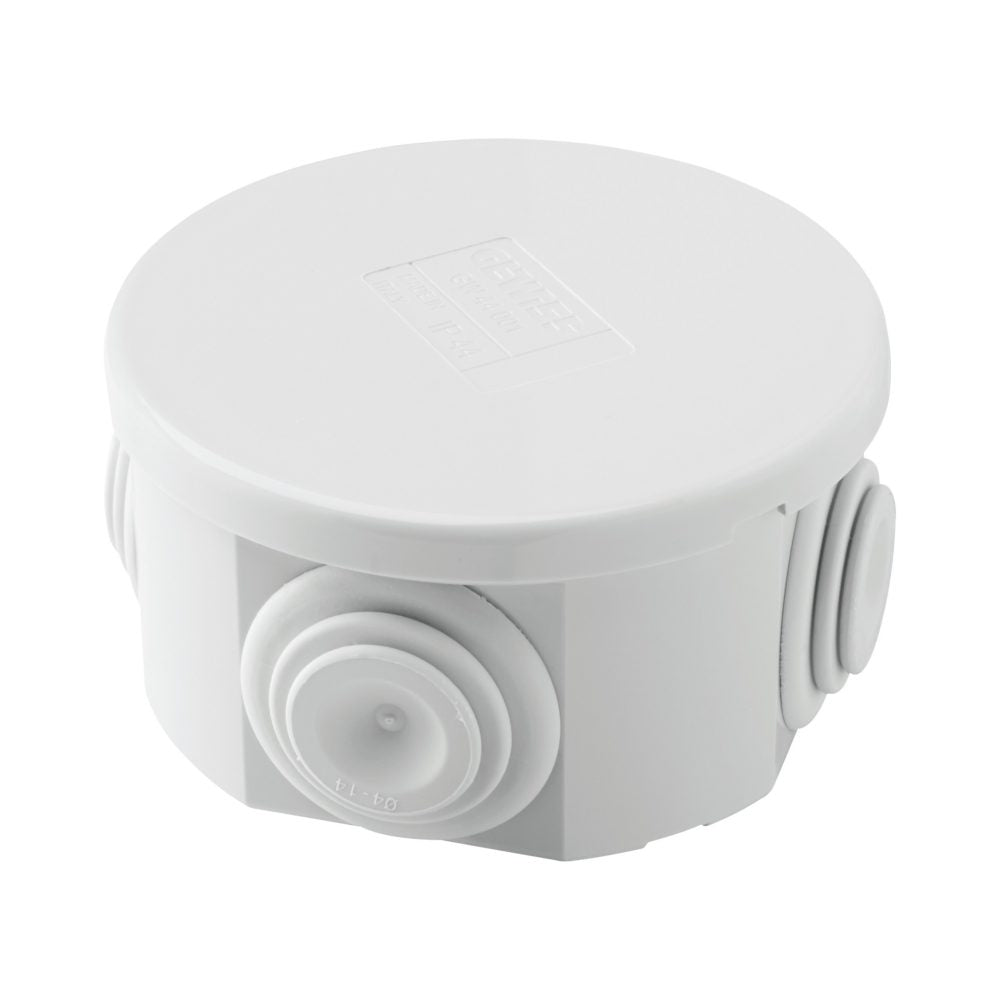 GW44001 - Caja de derivación con tapa baja a presión - ip44 - ø 65x35 - paredes con pasacables Gewiss