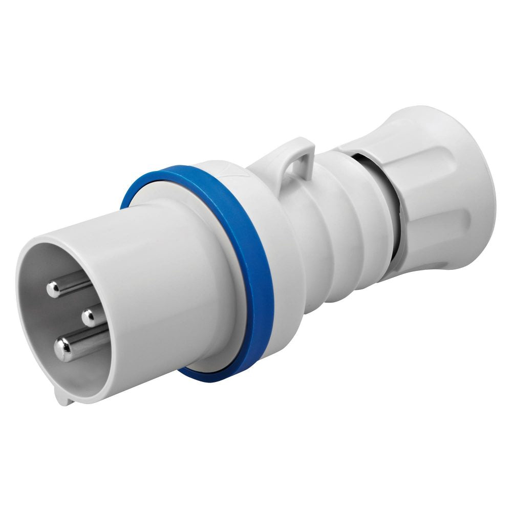 GW60004H - Clavija móvil recta hp - ip44/ip54 - 2p+t 16a 200-250v 50/60hz - azul - 6h - conexionado de tornillo Gewiss