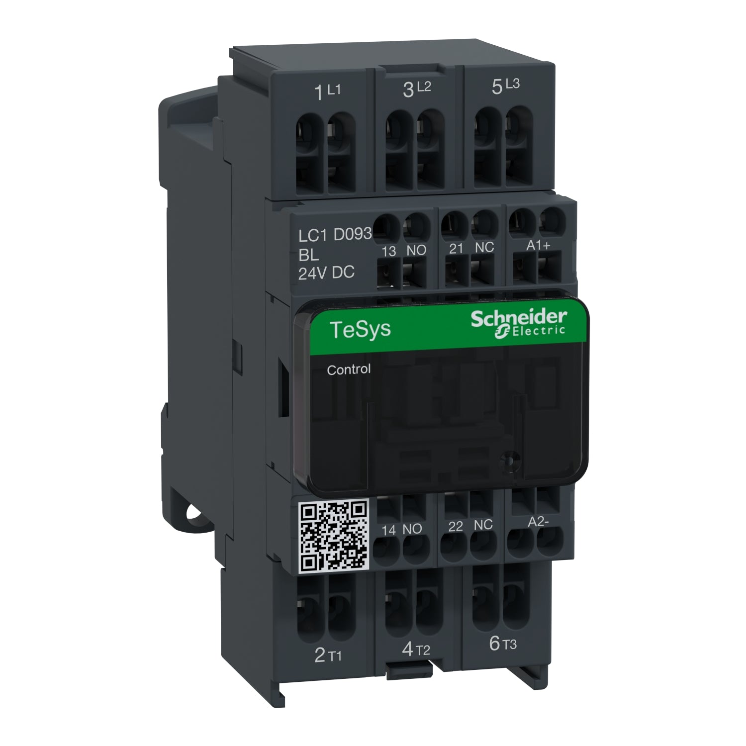 LC1D093BL - Contactor TeSys D - 3P(3 NA) - AC-3 - <= 440 V 9 A - 24 V CC bobina (bajo consumo) Schneider