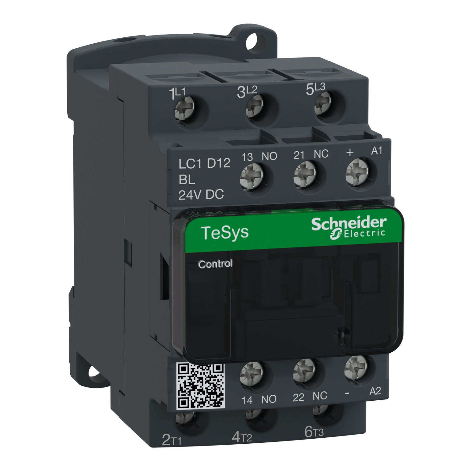 LC1D12BL - Contactor Tesys D - 3P(3 NA) - AC-3 - <= 440 V 12 A - 24 V CC bobina bajo consumo Schneider