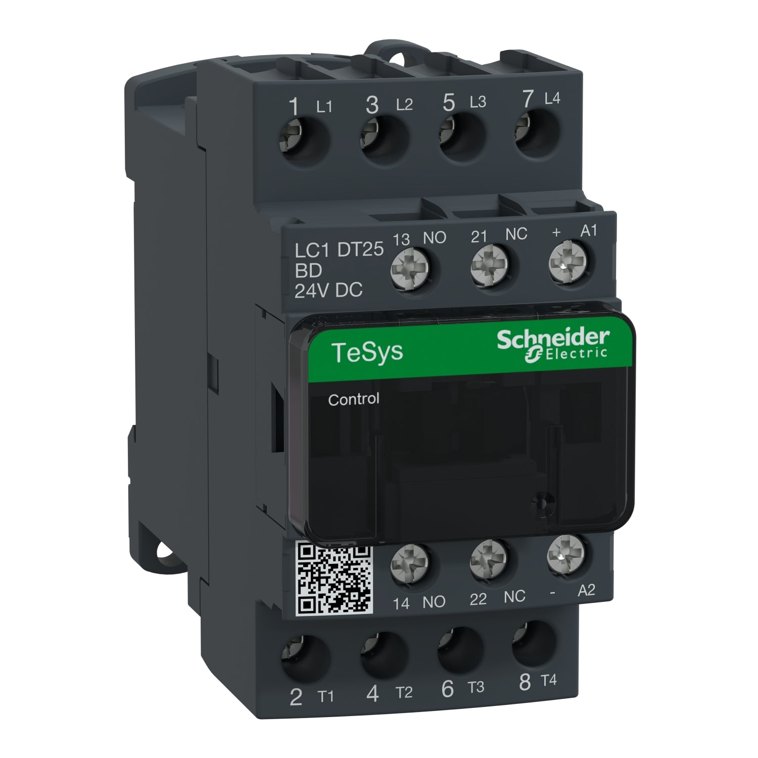 LC1DT25BD - Contactor Tesys D - 4P(4 NA) - AC-1 - <= 440 V 25 A - 24 V CC bobina standard Schneider