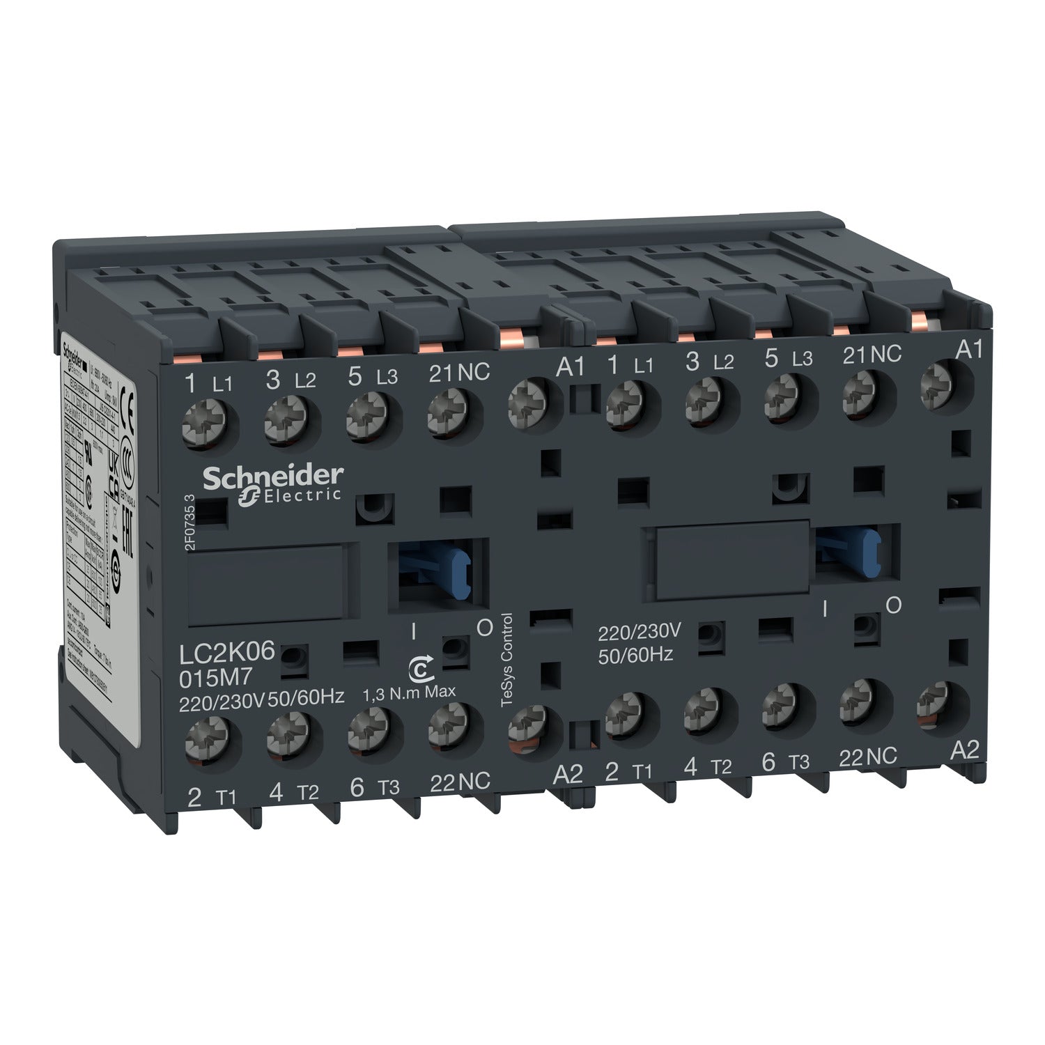 LC2K09015E7 - Inversor Tesys K - 3P(3 NA) - AC-3 - <= 440 V 9 A - 48 V bobina CA Schneider