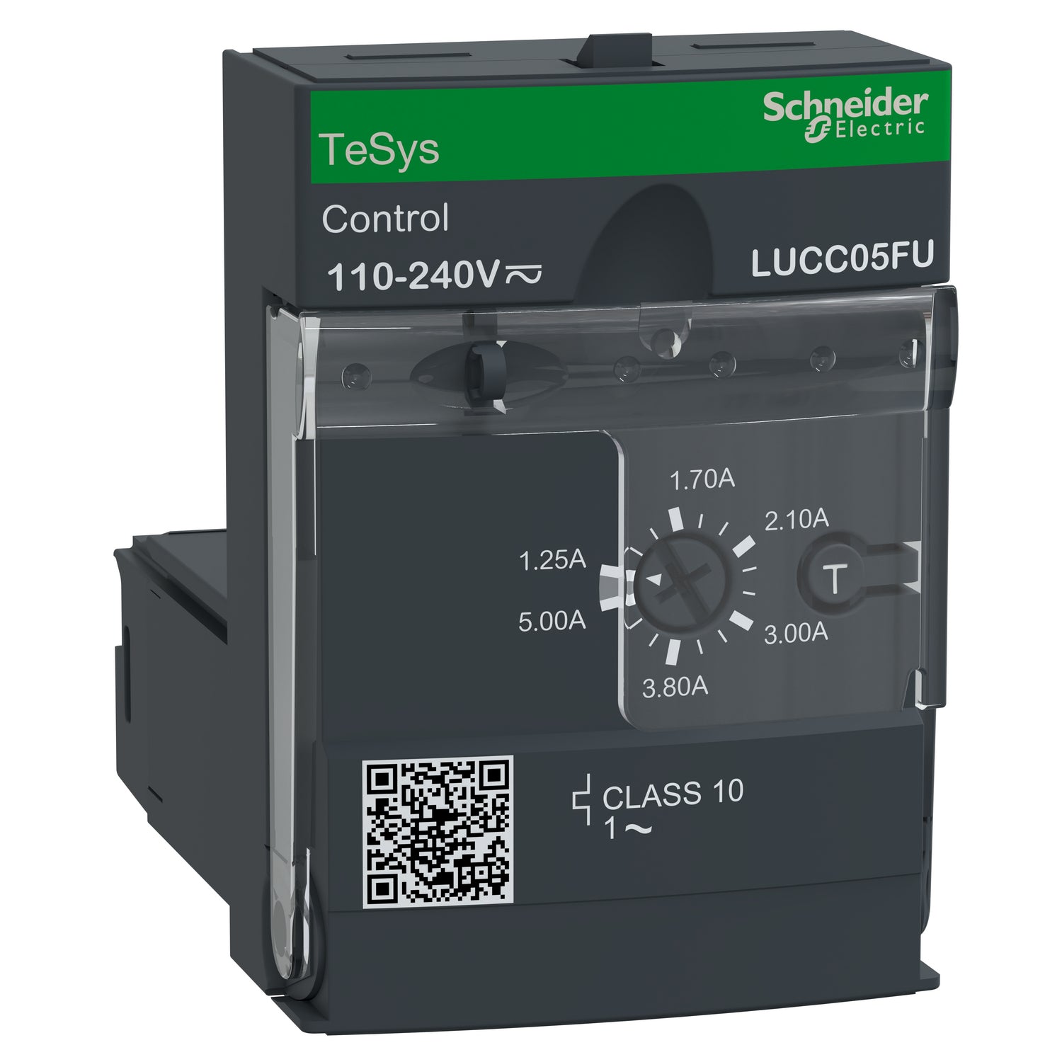 LUCC05FU - Unidad de control avanzada Tesys Ultra Probador 1P 1,25 a 5A protección y diagnóstico clase 10 bobina de 110 a 240V CA/CC Schneider