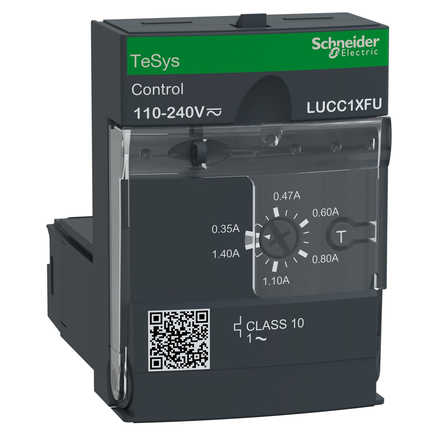 LUCC1XFU - Unidad de control avanzada Tesys Ultra Probador 1P 0,35 a 1,4A protección y diagnóstico clase 10 bobina de 110 a 240V CA/CC Schneider