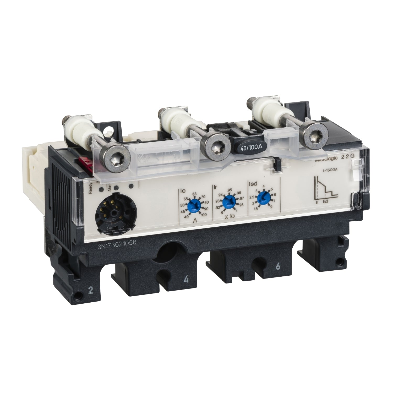 LV429075 - Unidad de Control Caja Moldeada ComPacT NSX100/250 3P3R 100A Micrologic 2.2 G Schneider