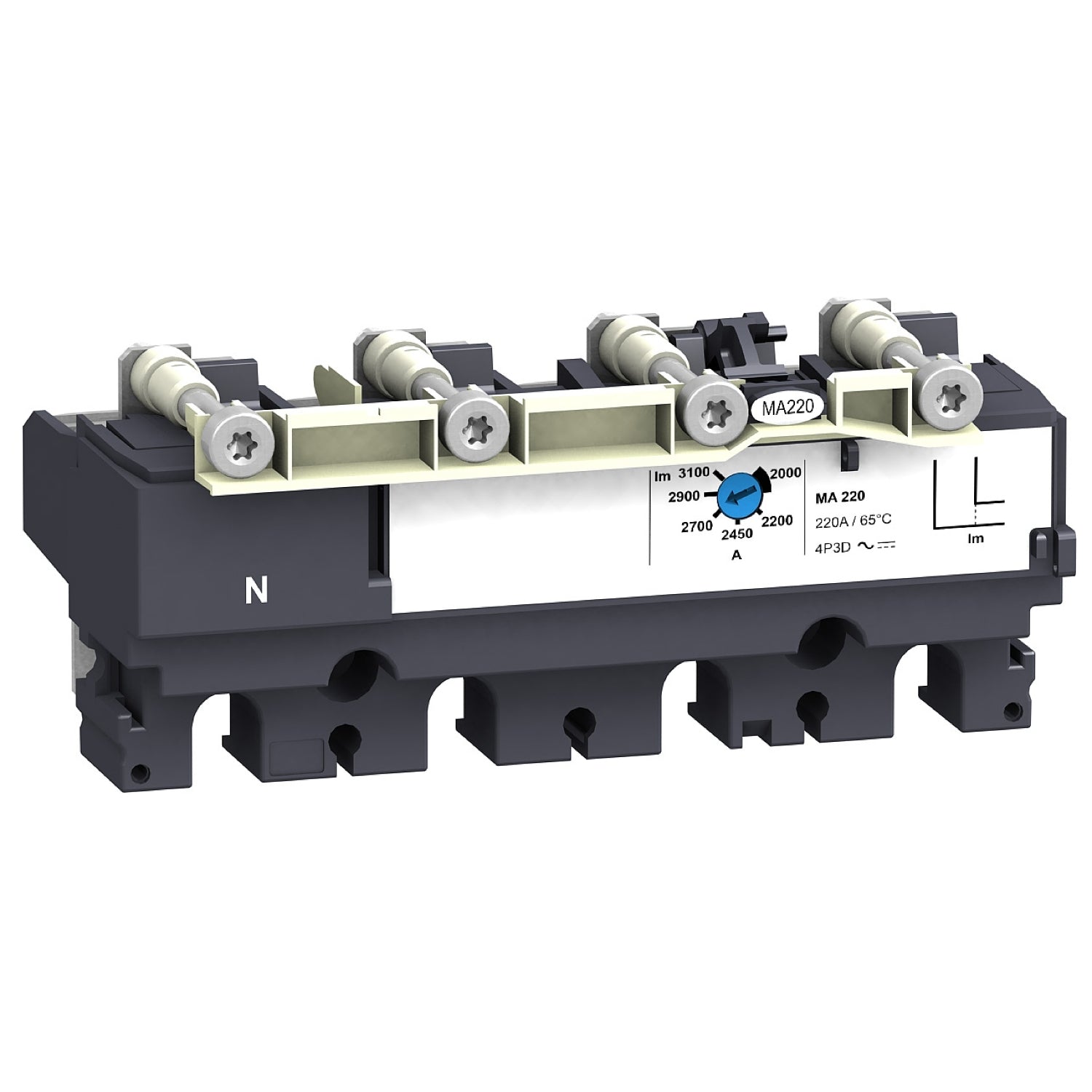 LV431510 - Unidad de Control Caja Moldeada ComPacT NSX250 MA220 4P3R 220A MA Schneider
