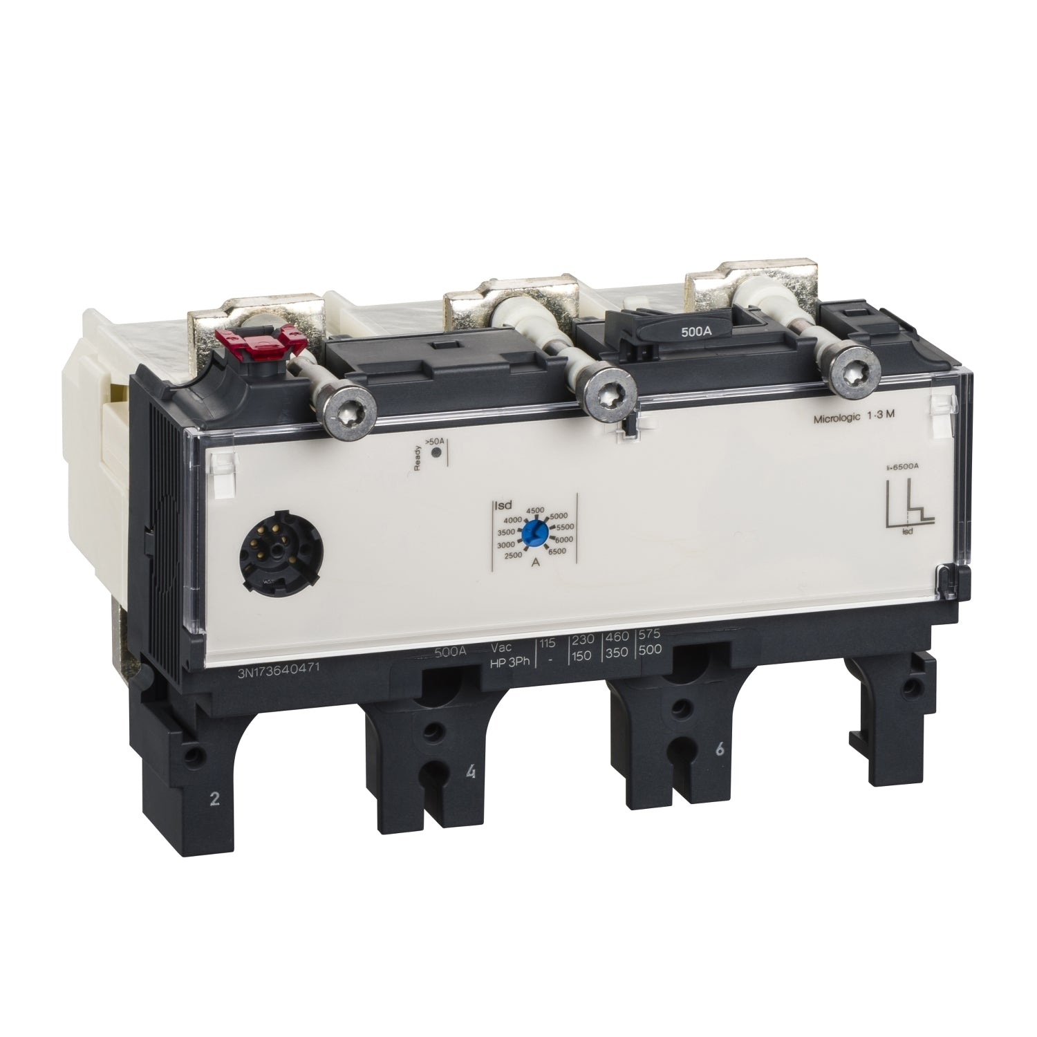 LV432068 - Unidad de Control Caja Moldeada ComPacT NSX630 3P3R 500A Micrologic 1.3 M Schneider