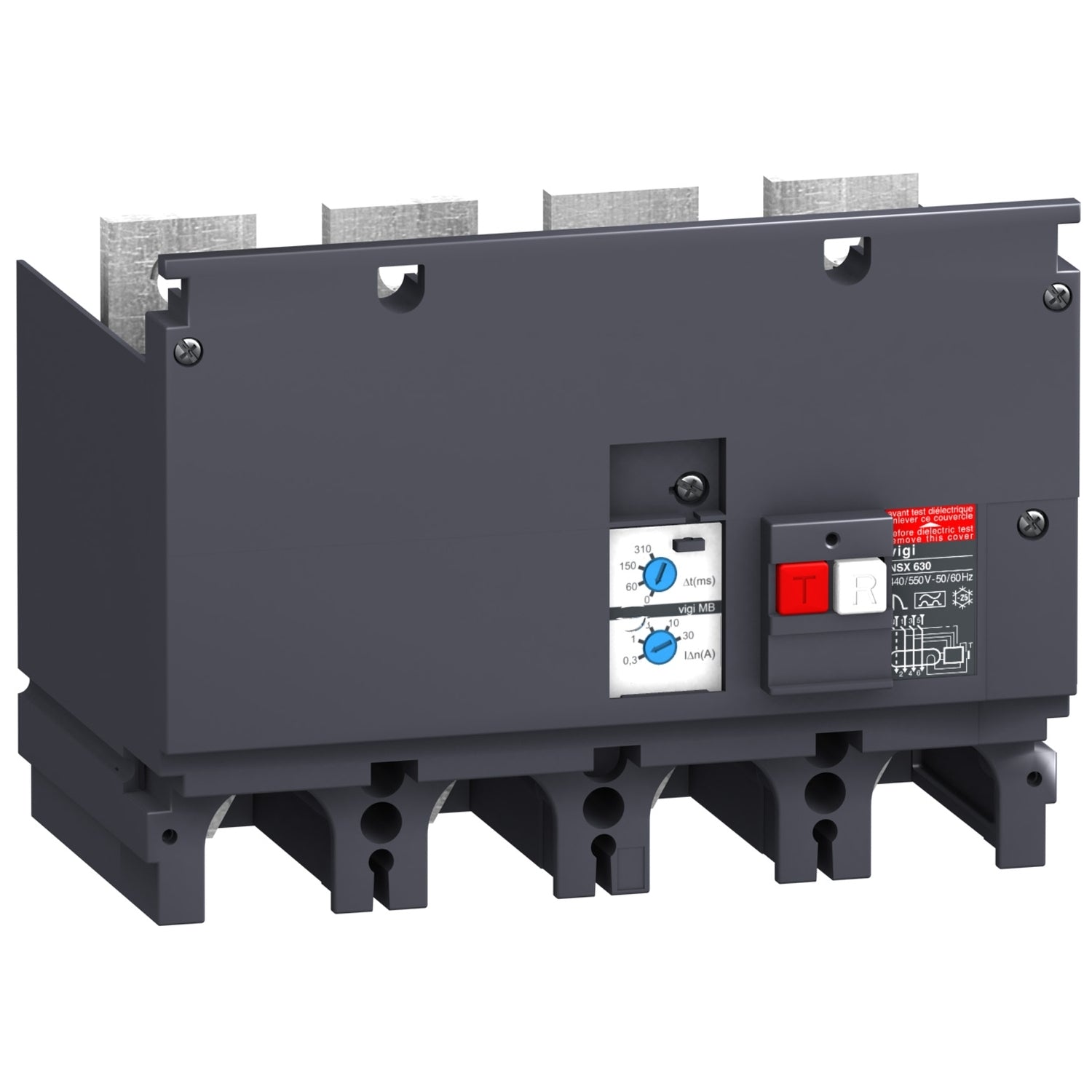 LV432456 - Interruptor Caja Moldeada Módulo de protección diferencial auxiliar Vigi MB 4P 200-440V CA 0.3-30A (NSX400/630) Schneider