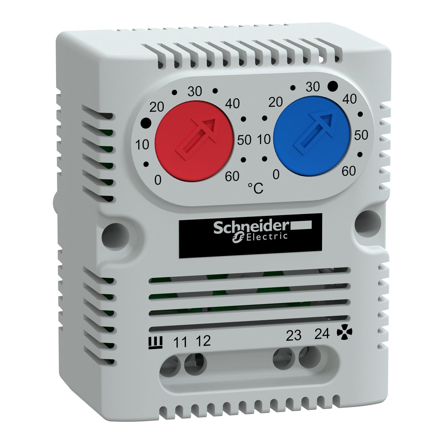 NSYCCOTHD - ClimaSys CC - termostato doble 250V - rango de temperatura 0…60°C - 1NO/NC - °C Schneider