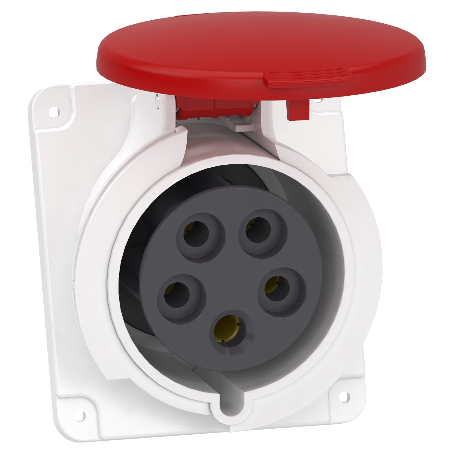 PKY32F435 - Clavija panel angulada PK Patrika conexión 32 A IP44 380 V 3P+N+T 50-60 Hz Schneider
