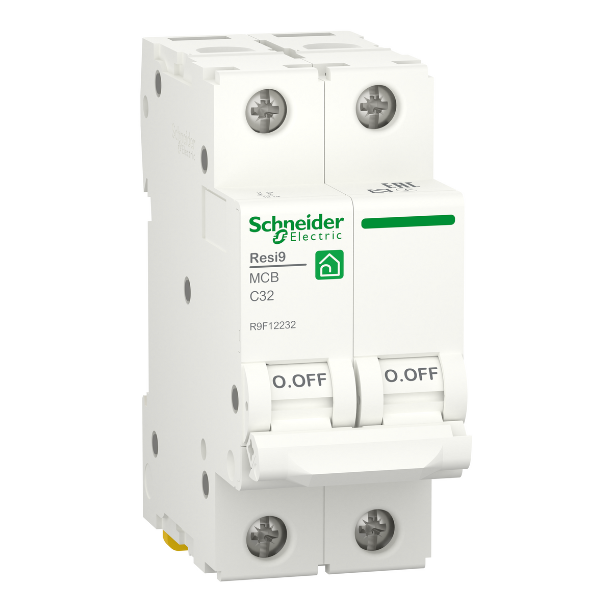 R9F12232 - Interruptor Magnetotérmico Bipolar Resi9 2P 32A Curva C 6kA Schneider
